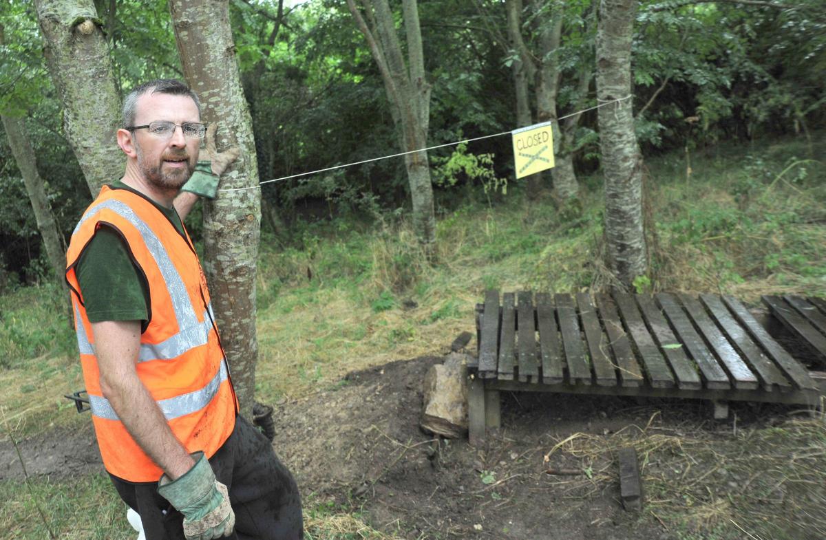 Trail damage featured in Advertiser
